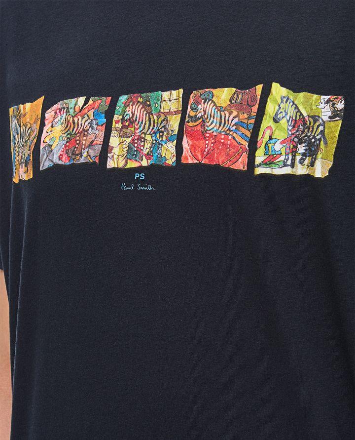 PS Paul Smith MENS REG FIT SS T SHIRT ZEBRAS Vendite stagionali