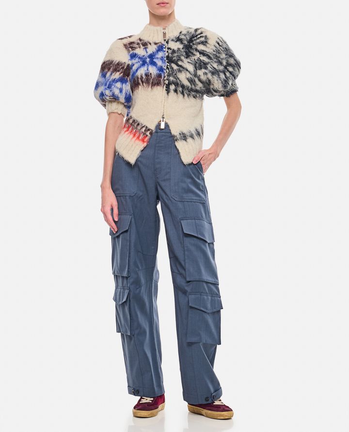 Sacai BLOUSON IN MAGLIA FANTASIA Offerta migliore