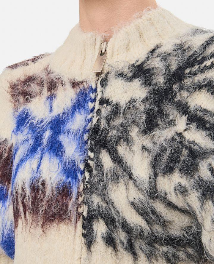 Sacai BLOUSON IN MAGLIA FANTASIA Offerta migliore
