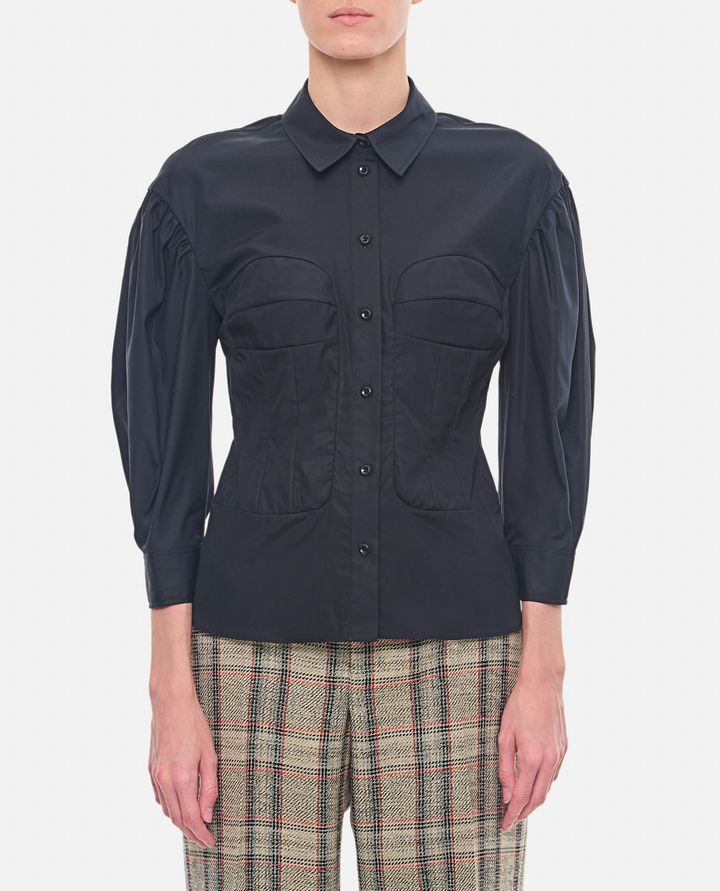 Simone Rocha CAMICIA CON CUCITURA CORSETTO Liquidazione