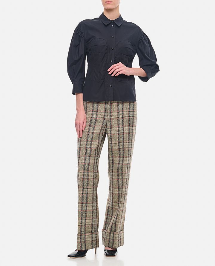 Simone Rocha CAMICIA CON CUCITURA CORSETTO Liquidazione
