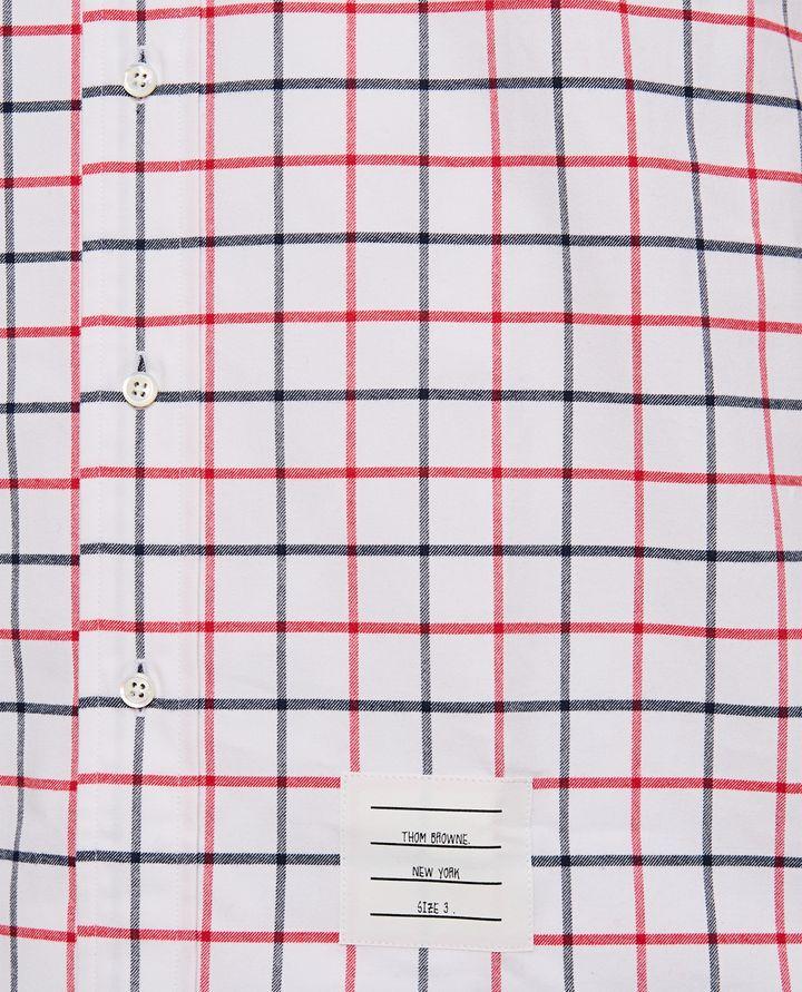 Thom Browne TATTERSALL CAMICIA Super Saving Price