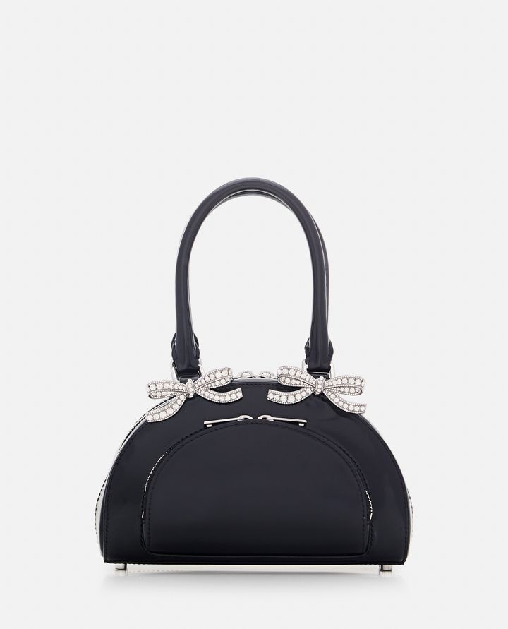 Self-Portrait MINI BORSA TOTE CURVA IN PELLE