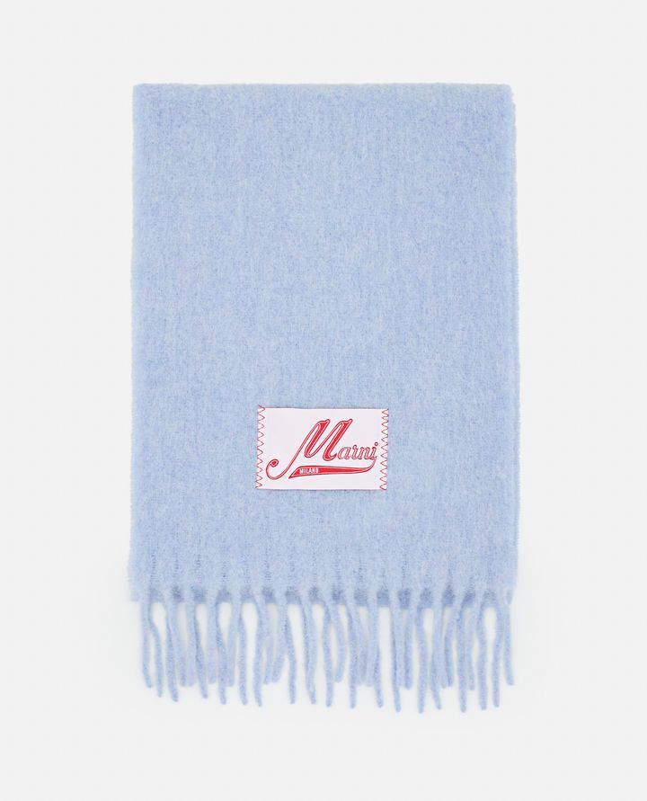 Marni SCIARPA CON LOGO E FRANGE 50% di sconto con spedizione gratuita