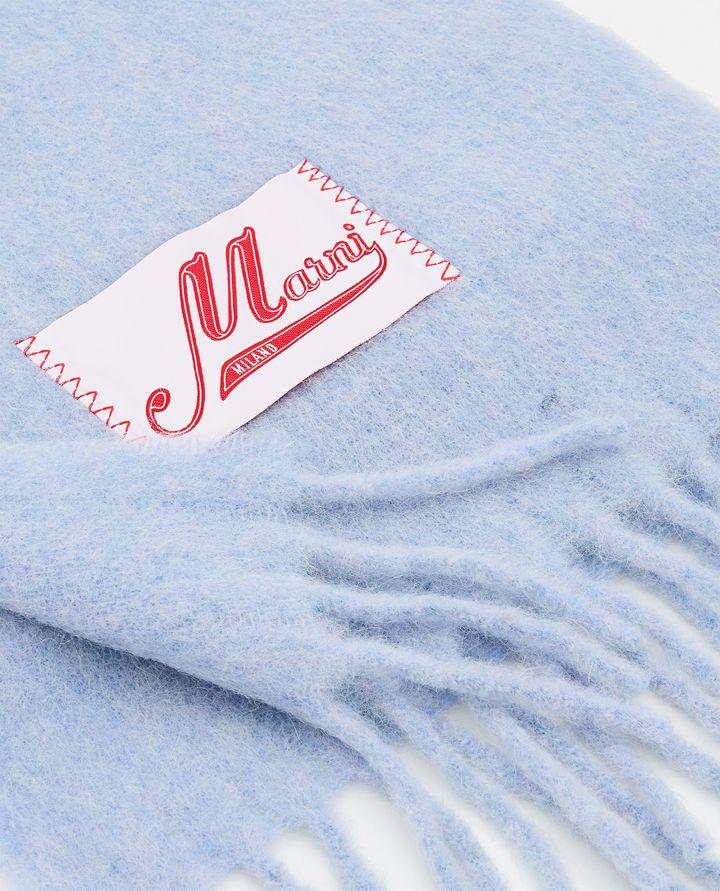 Marni SCIARPA CON LOGO E FRANGE 50% di sconto con spedizione gratuita