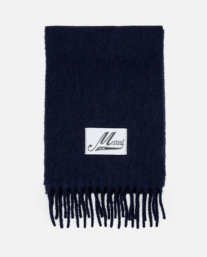 Marni SCIARPA CON LOGO E FRANGE