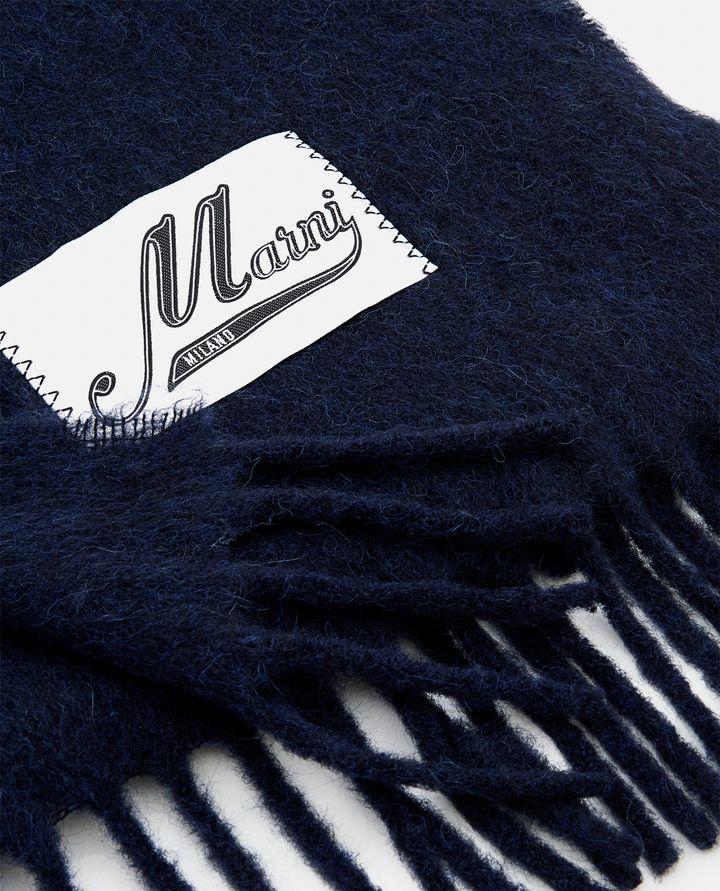 Marni SCIARPA CON LOGO E FRANGE Esporta salva
