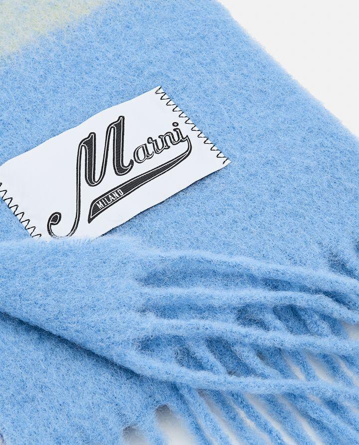Marni SCIARPA A RIGHE CON LOGO E FRANGE Black Friday Prezzi