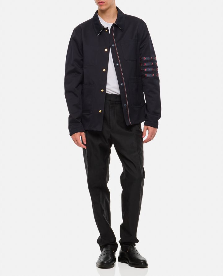 Thom Browne UTILITY GIACCA CON TASCHE Italy