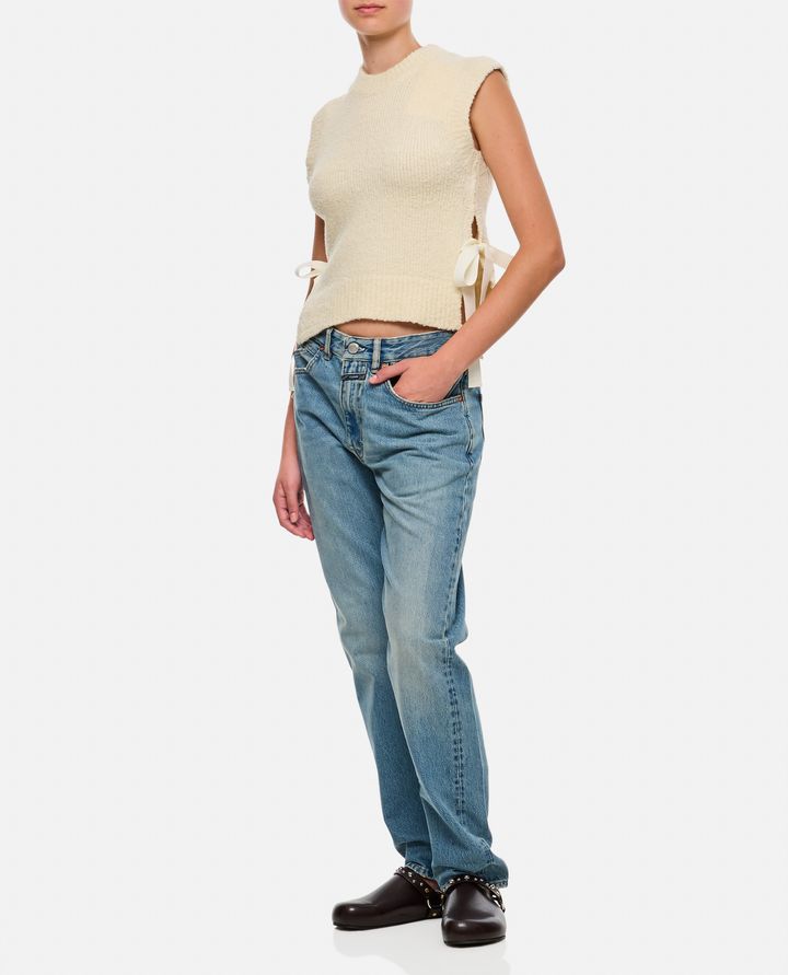 Cecilie Bahnsen OWEN GILET IN MAGLIA BOUCLÉ Fornitura limitata