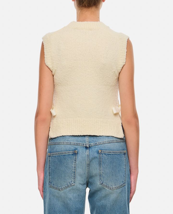 Cecilie Bahnsen OWEN GILET IN MAGLIA BOUCLÉ Fornitura limitata