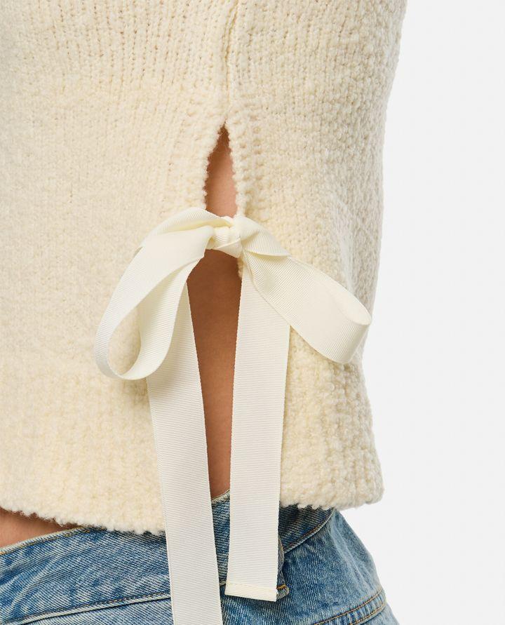 Cecilie Bahnsen OWEN GILET IN MAGLIA BOUCLÉ Fornitura limitata