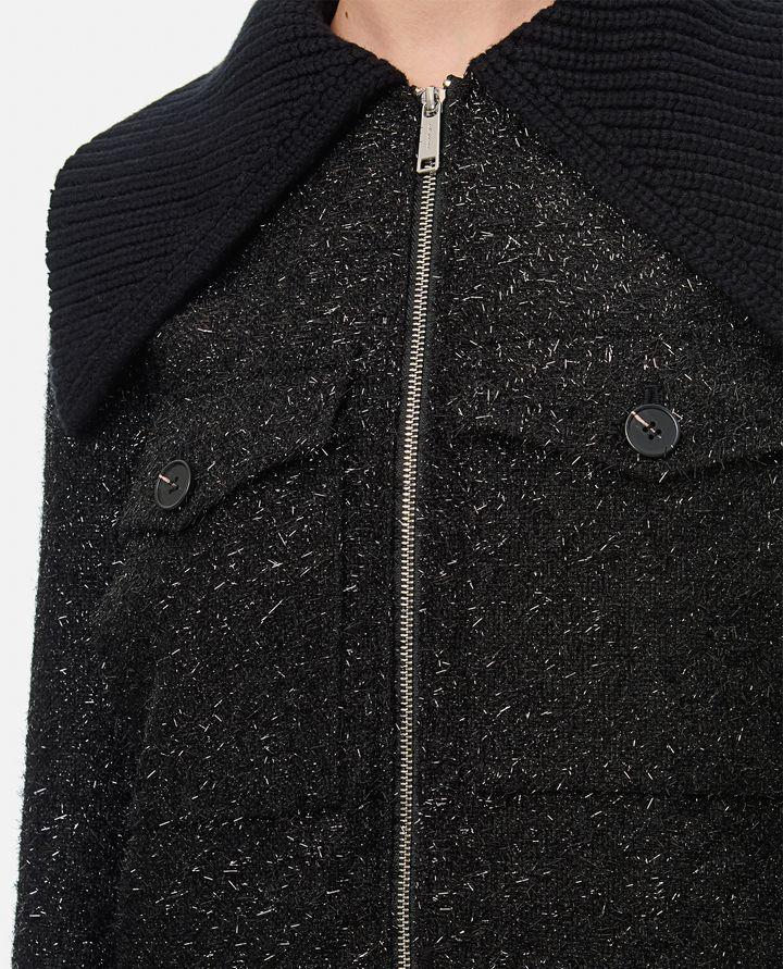 Self-Portrait TINSEL BOMBER IN BOUCLE Offerta Giorno del Papà