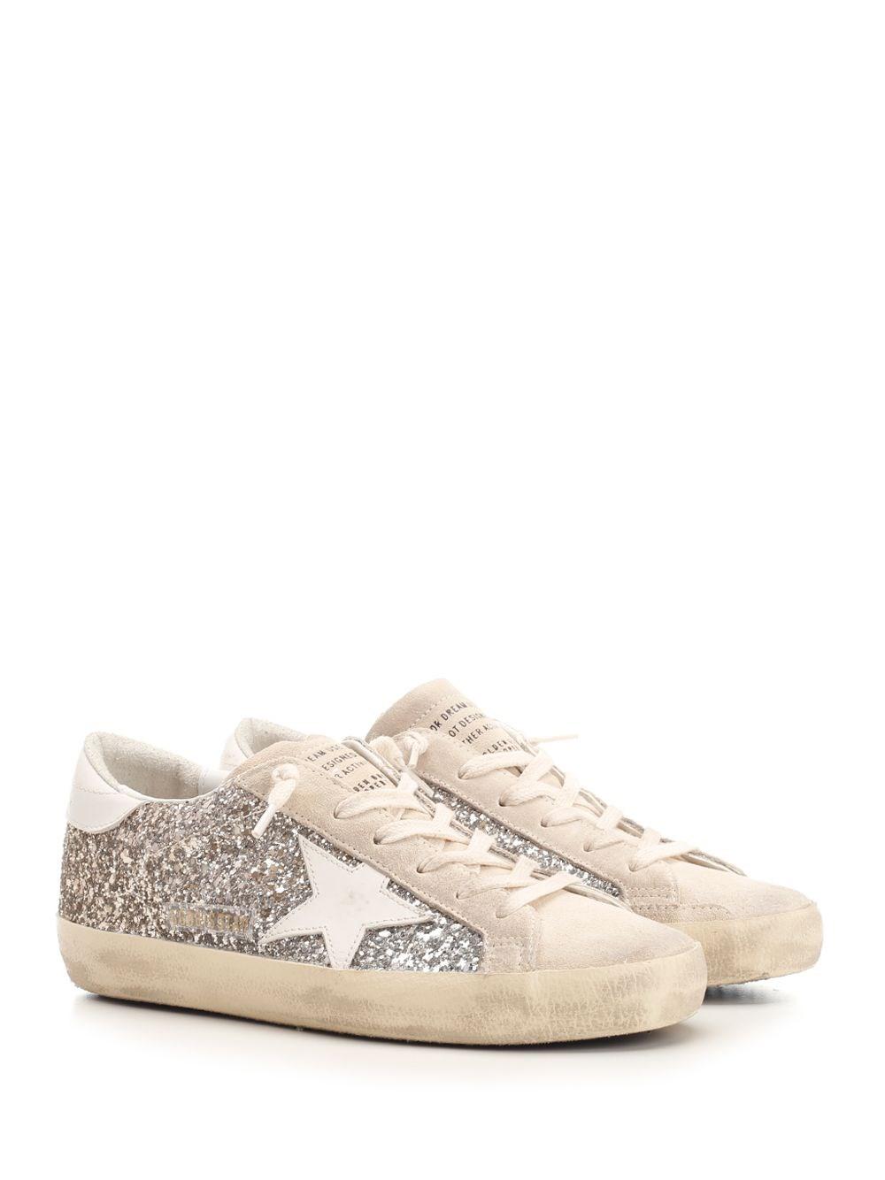 Al Duca D'Aosta Golden Goose Sneakers "Super Star" glitter Pezzi Unici