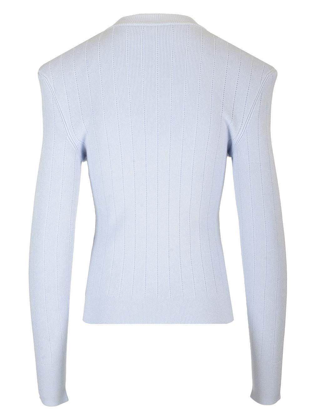Al Duca D'Aosta Balmain BUTTON-TRIMMED TURTLENECK SWEATER Offerta