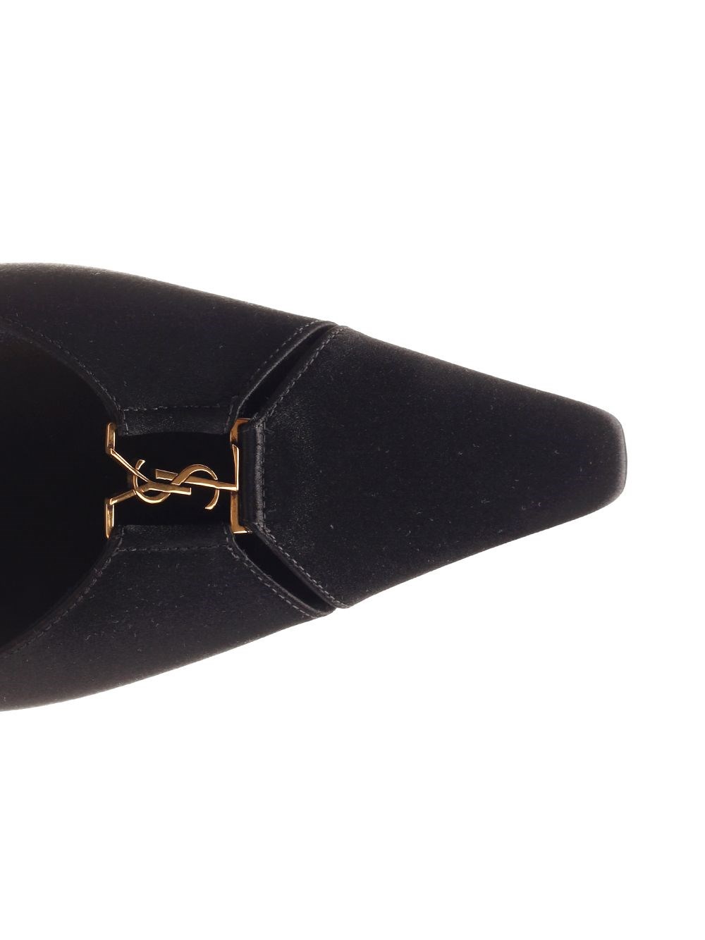 Al Duca D'Aosta Saint Laurent Ballerine aperte sul retro"BABYLONE" in crêpe satin Moda