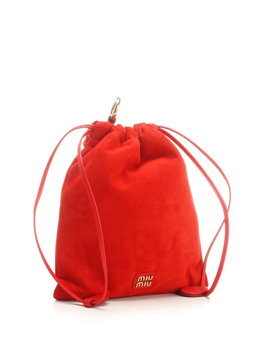 Al Duca D'Aosta Miu Miu Pouch in pelle scamosciata Acquista Ora