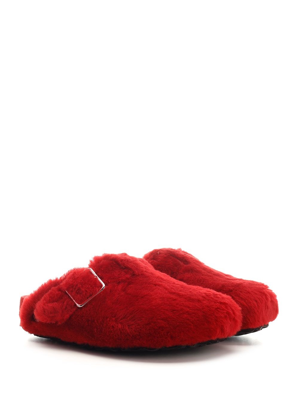 Al Duca D'Aosta Birkenstock 1774 Sabot "Boston" in shearling rosso Promozione Limitata