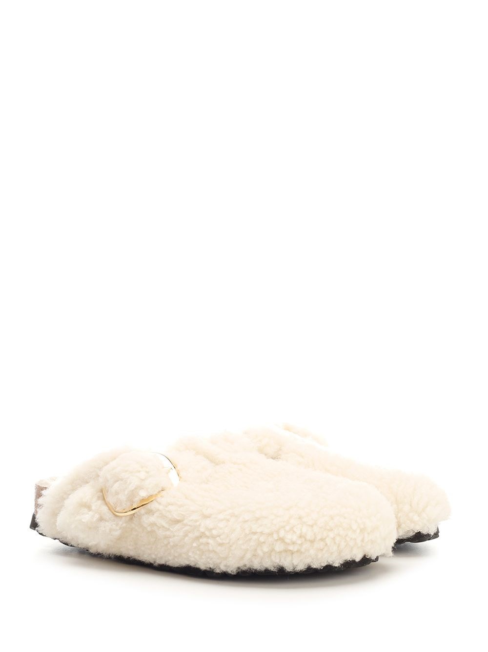 Al Duca D'Aosta Birkenstock Slipper "Boston Big Buckle" in shearling Affare Del Giorno