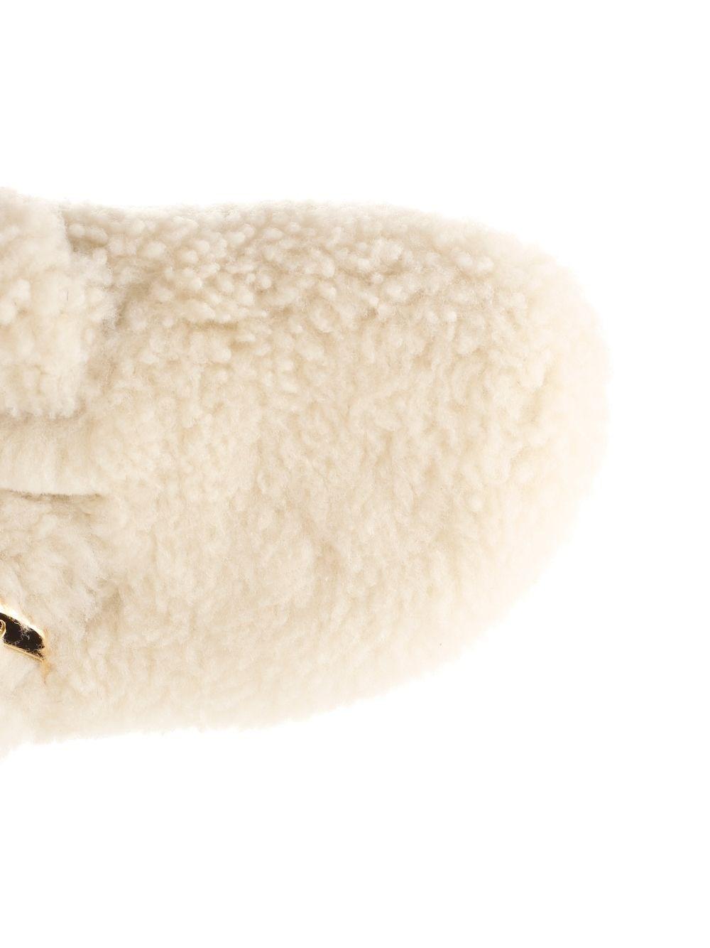 Al Duca D'Aosta Birkenstock Slipper "Boston Big Buckle" in shearling Affare Del Giorno