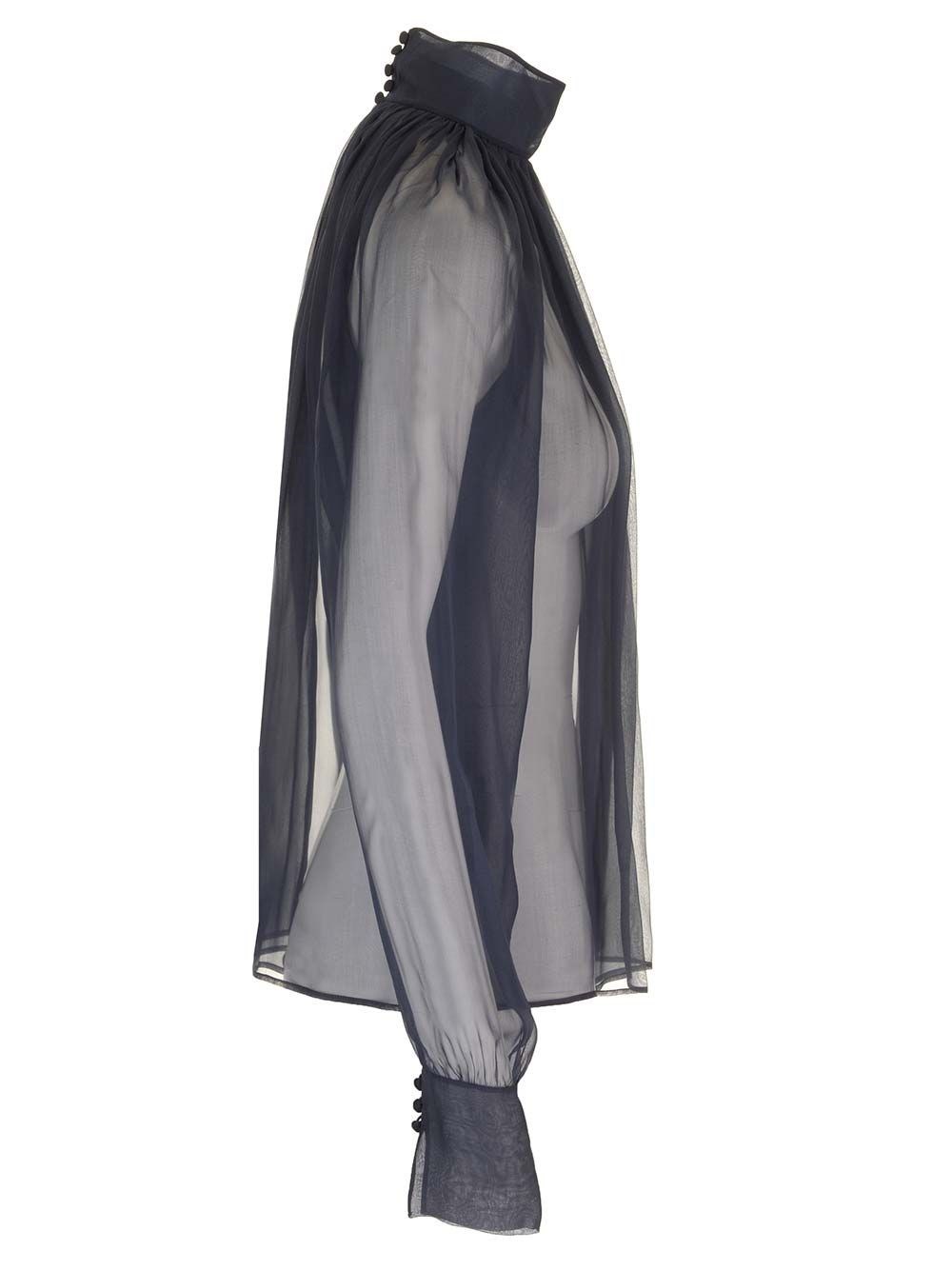 Al Duca D'Aosta Saint Laurent Blusa trasparente In Vendita