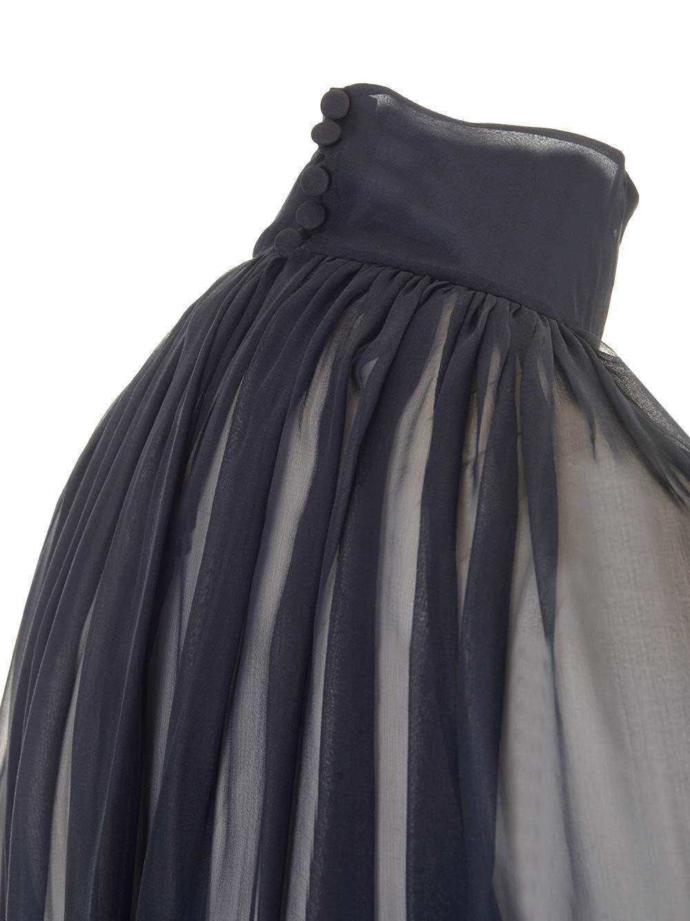 Al Duca D'Aosta Saint Laurent Blusa trasparente In Vendita