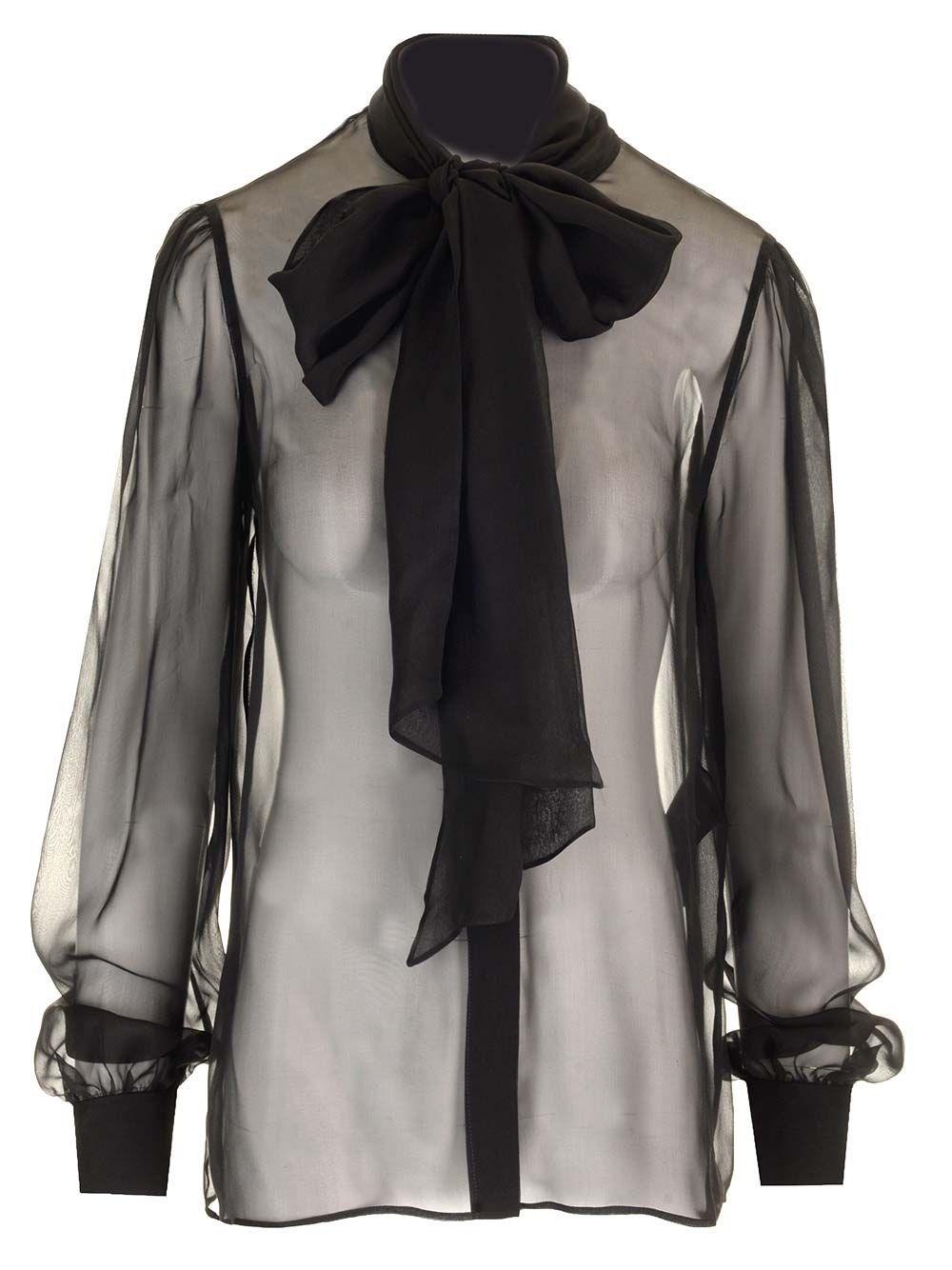 Al Duca D'Aosta Saint Laurent Blusa in mussola di seta