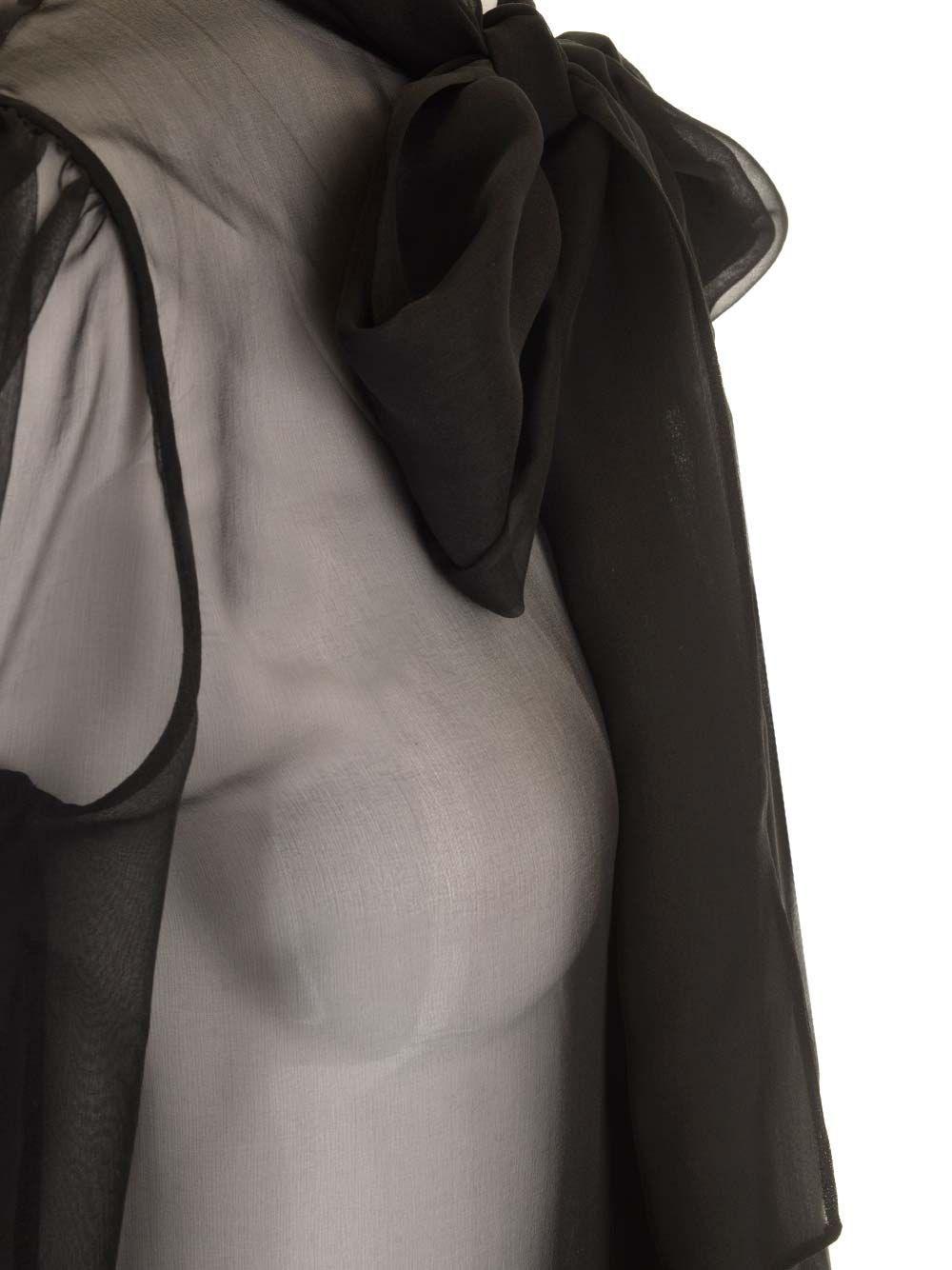 Al Duca D'Aosta Saint Laurent Blusa in mussola di seta Offerte