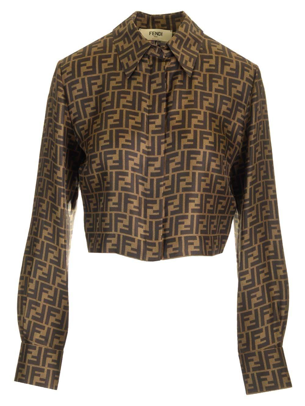 Al Duca D'Aosta Fendi Camicia corta in twill