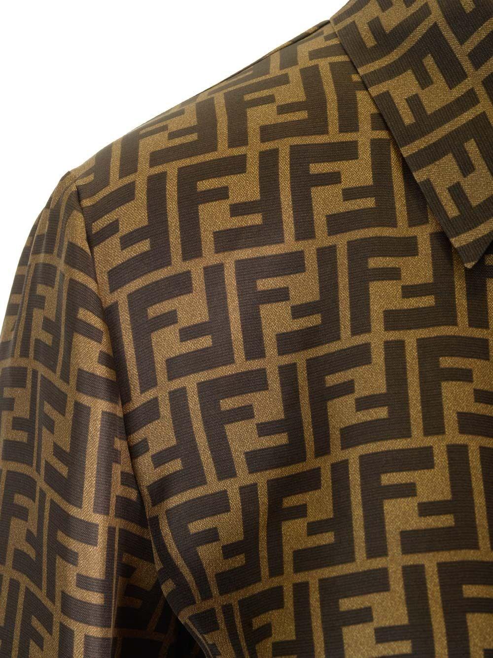 Al Duca D'Aosta Fendi Camicia corta in twill Saldi Di Fabbrica