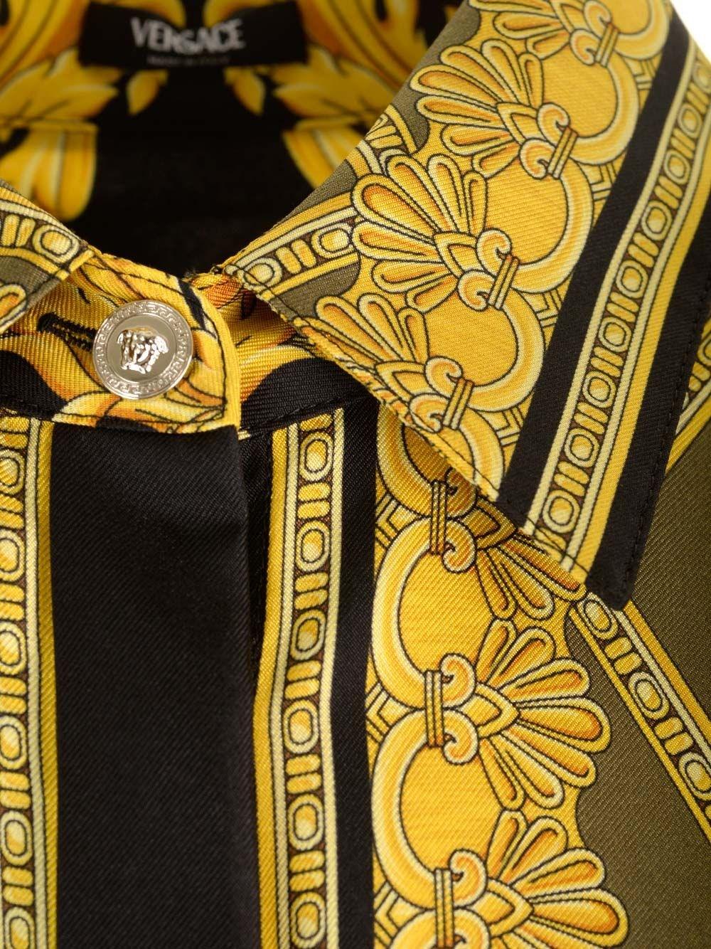 Al Duca D'Aosta Versace Camicia in twill di seta "Barocco" 2025