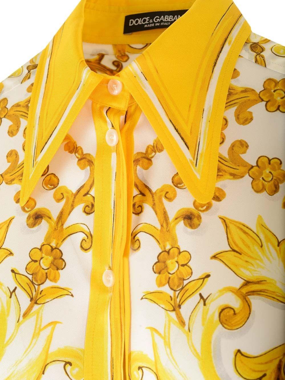 Al Duca D'Aosta Dolce & Gabbana Camicia in twill di seta Consegna Veloce