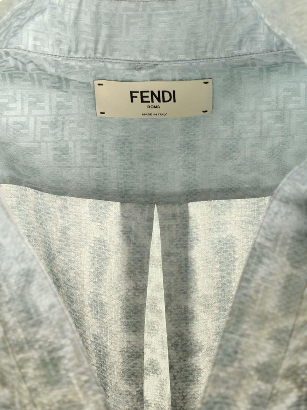 Al Duca D'Aosta Fendi Blusa in seta animalier Shopping Online