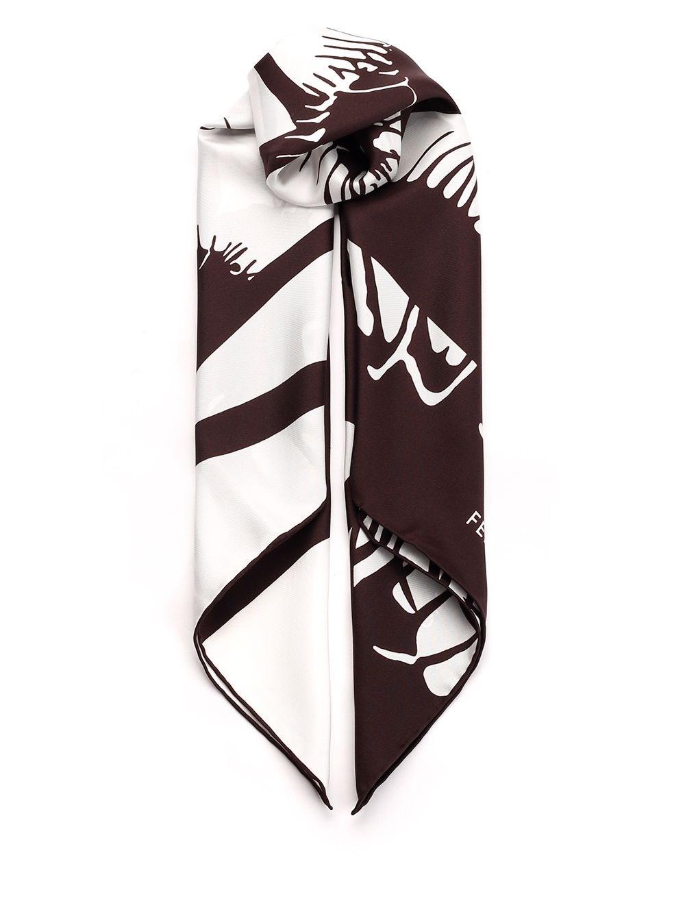 Al Duca D'Aosta Ferragamo Foulard "Venus" marrone Novità