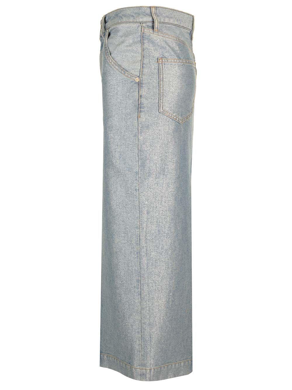 Al Duca D'Aosta Darkpark Gonna denim lurex Sconto