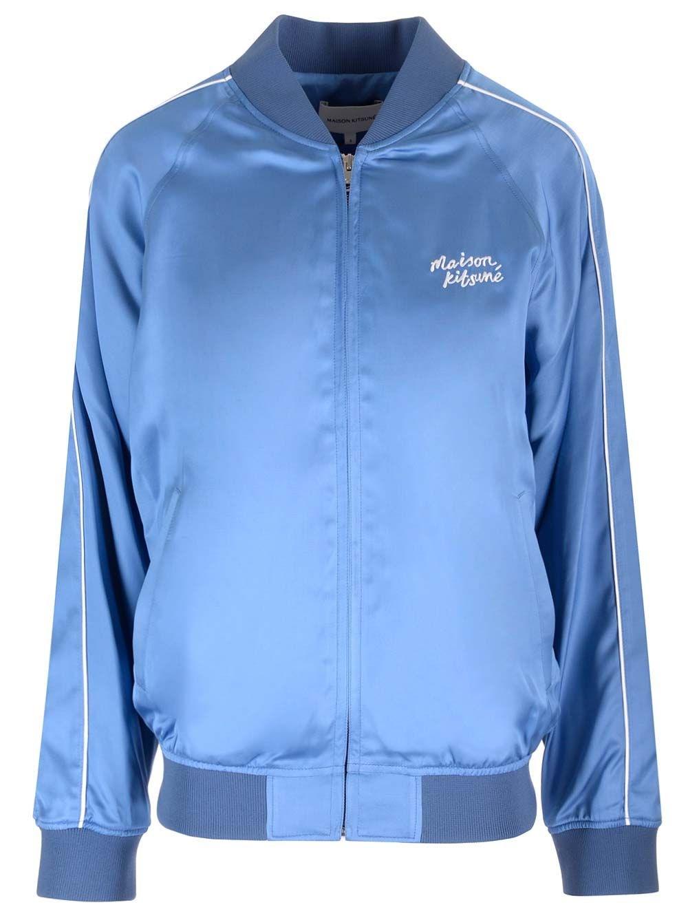 Al Duca D'Aosta Maison Kitsuné Giacca varsity in satin Economico