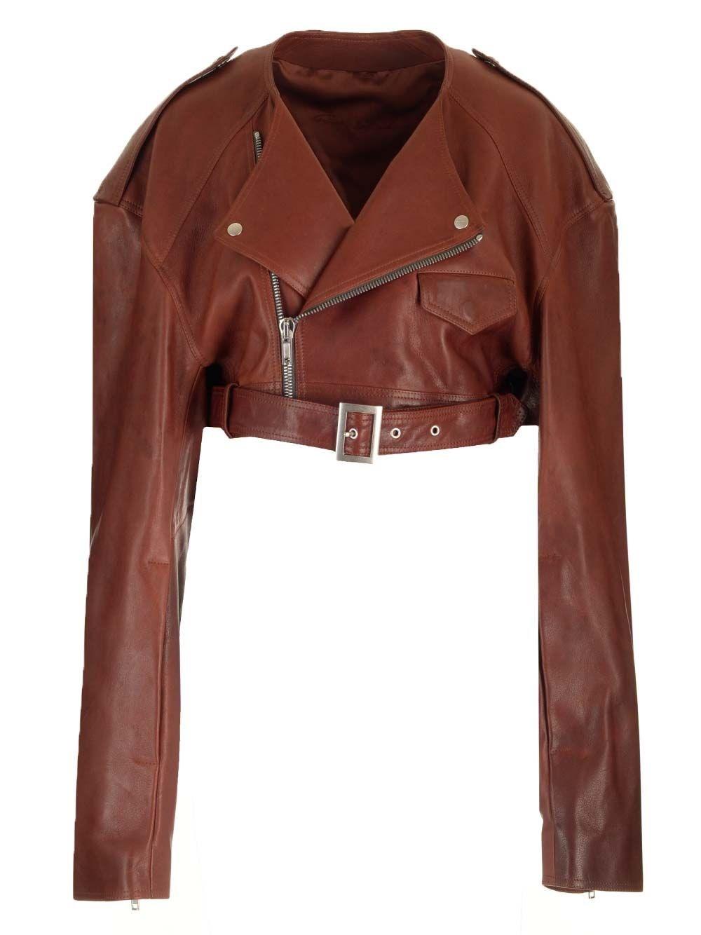Al Duca D'Aosta Rick Owens Giacca biker corta Saldi