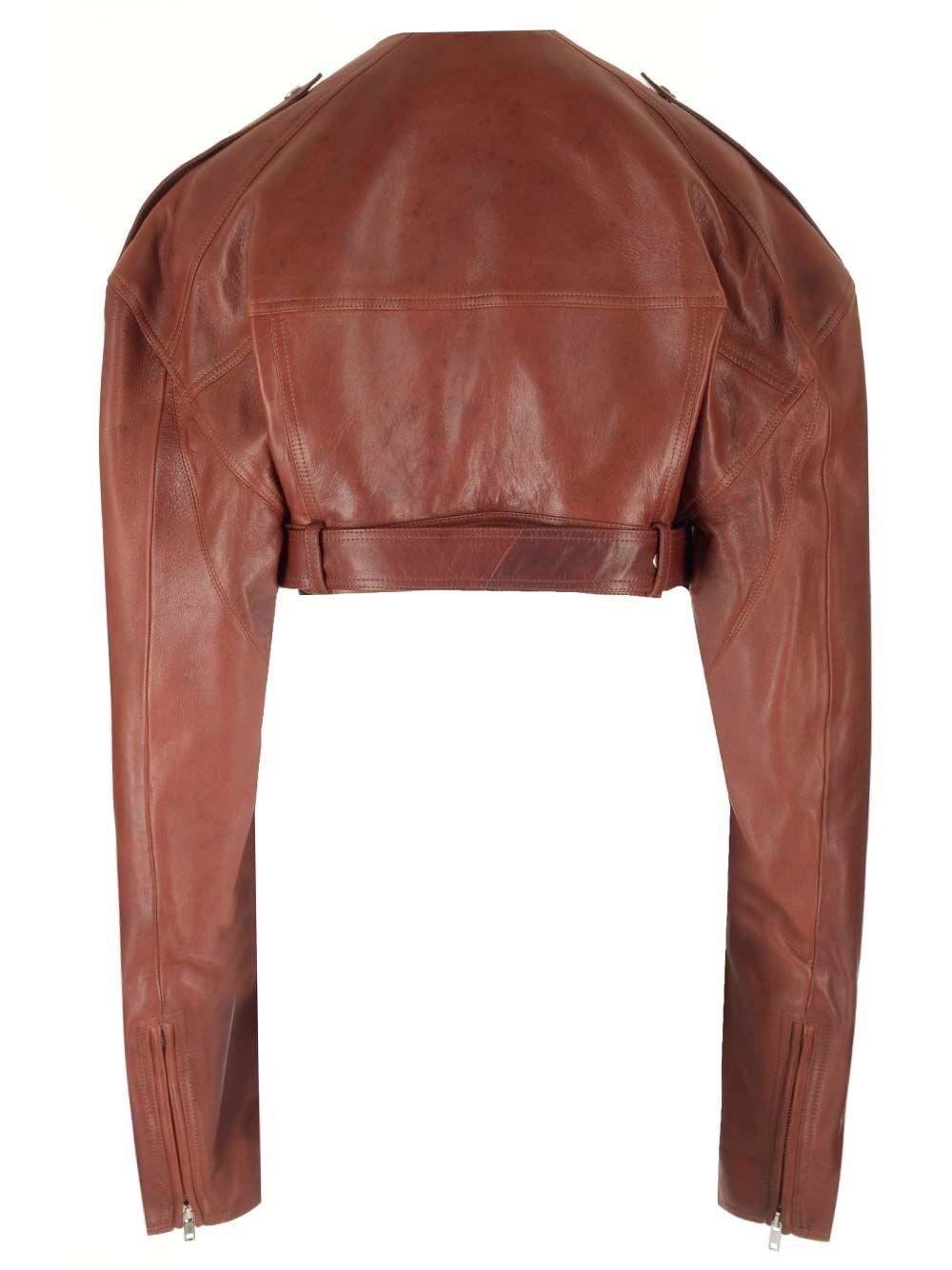 Al Duca D'Aosta Rick Owens Giacca biker corta Saldi