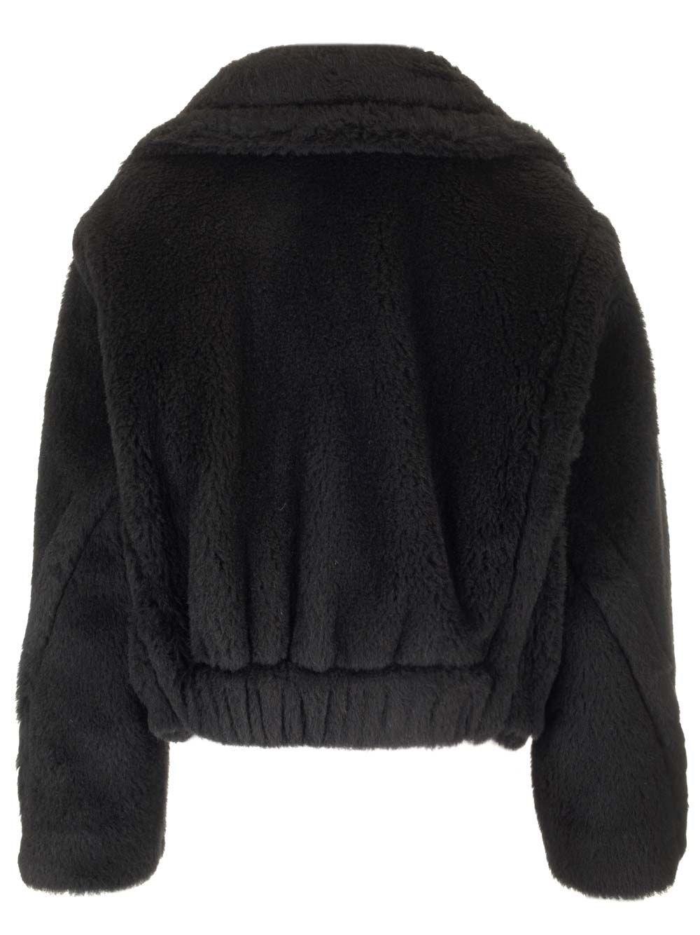 Al Duca D'Aosta Max Mara Giubbotto crop in tessuto Teddy Qualità Garantita