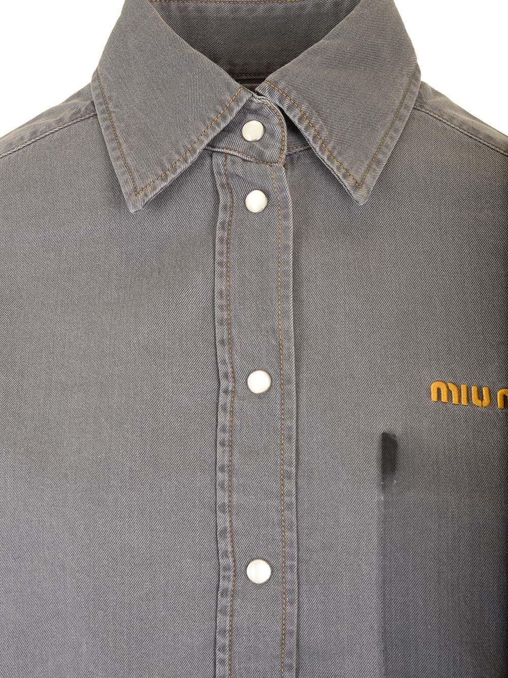 Al Duca D'Aosta Miu Miu Camicia in chambray Negozio