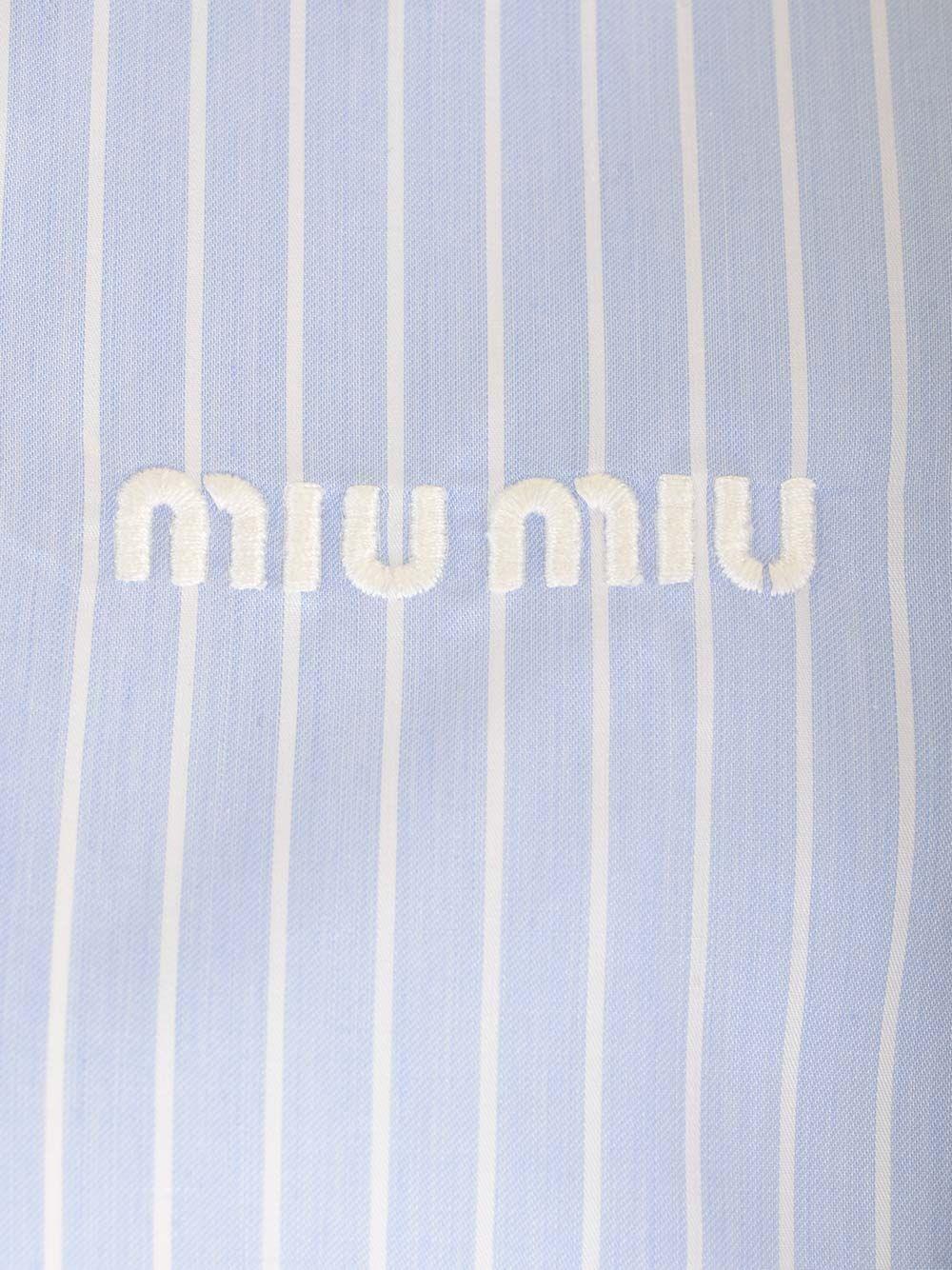 Al Duca D'Aosta Miu Miu Camicia in cotone a righe Qualità