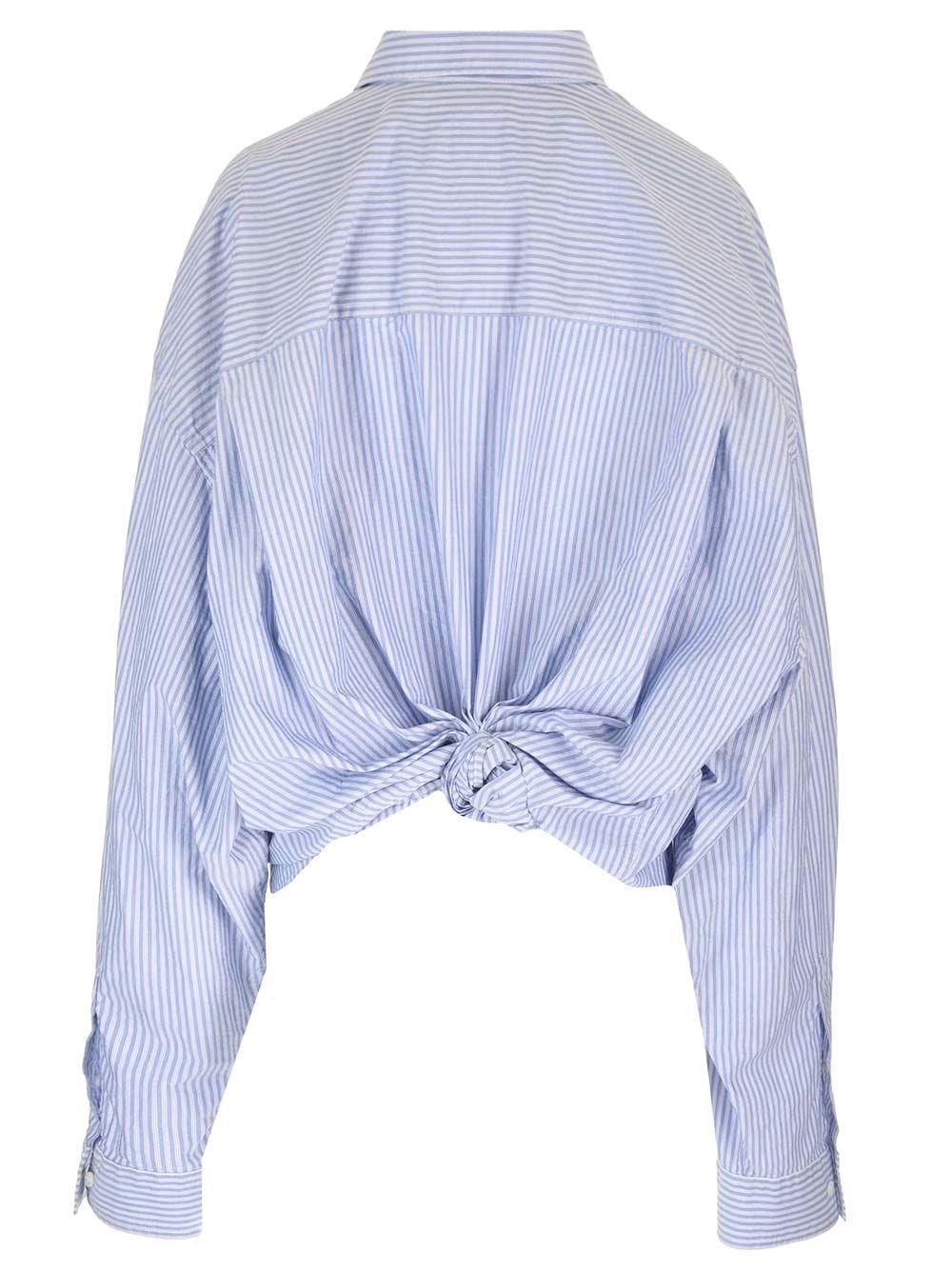 Al Duca D'Aosta Balenciaga Camicia oversize "Knotted Shirt" Promozione