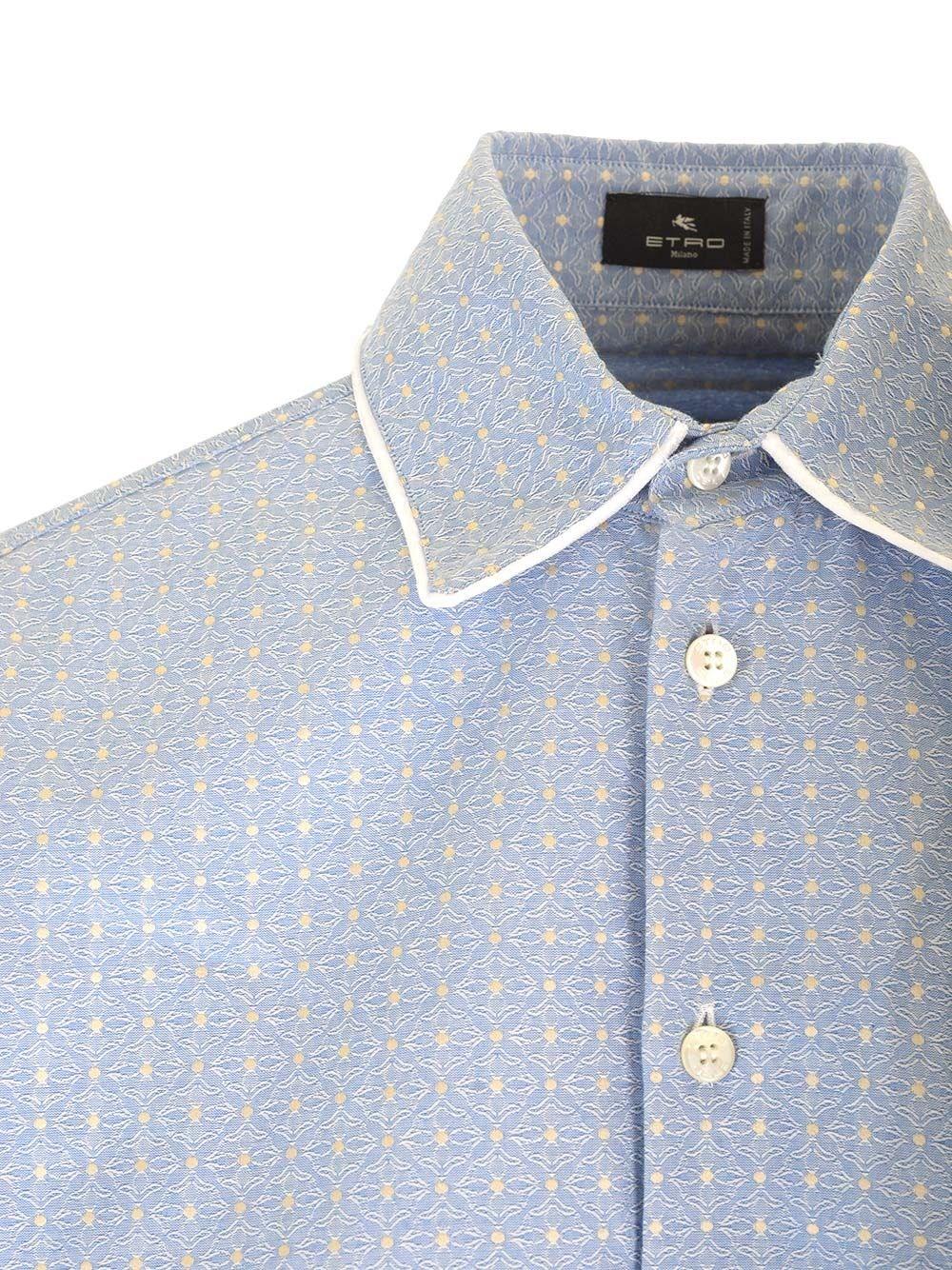 Al Duca D'Aosta Etro Camicia in cotone ricamato Qualità Garantita