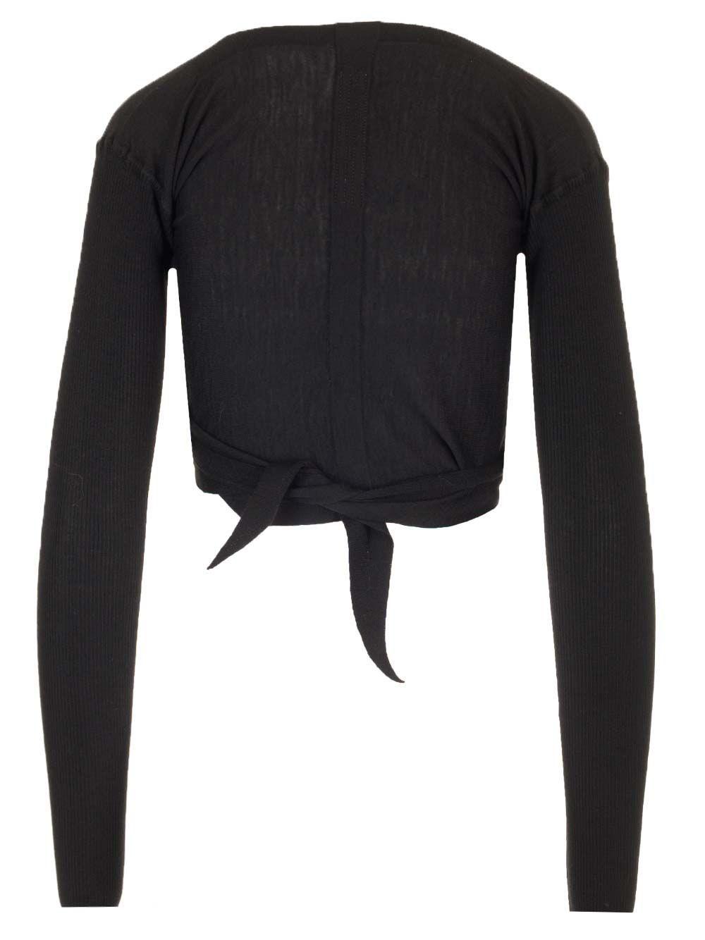 Al Duca D'Aosta Rick Owens Top incrociato in maglia Saldi