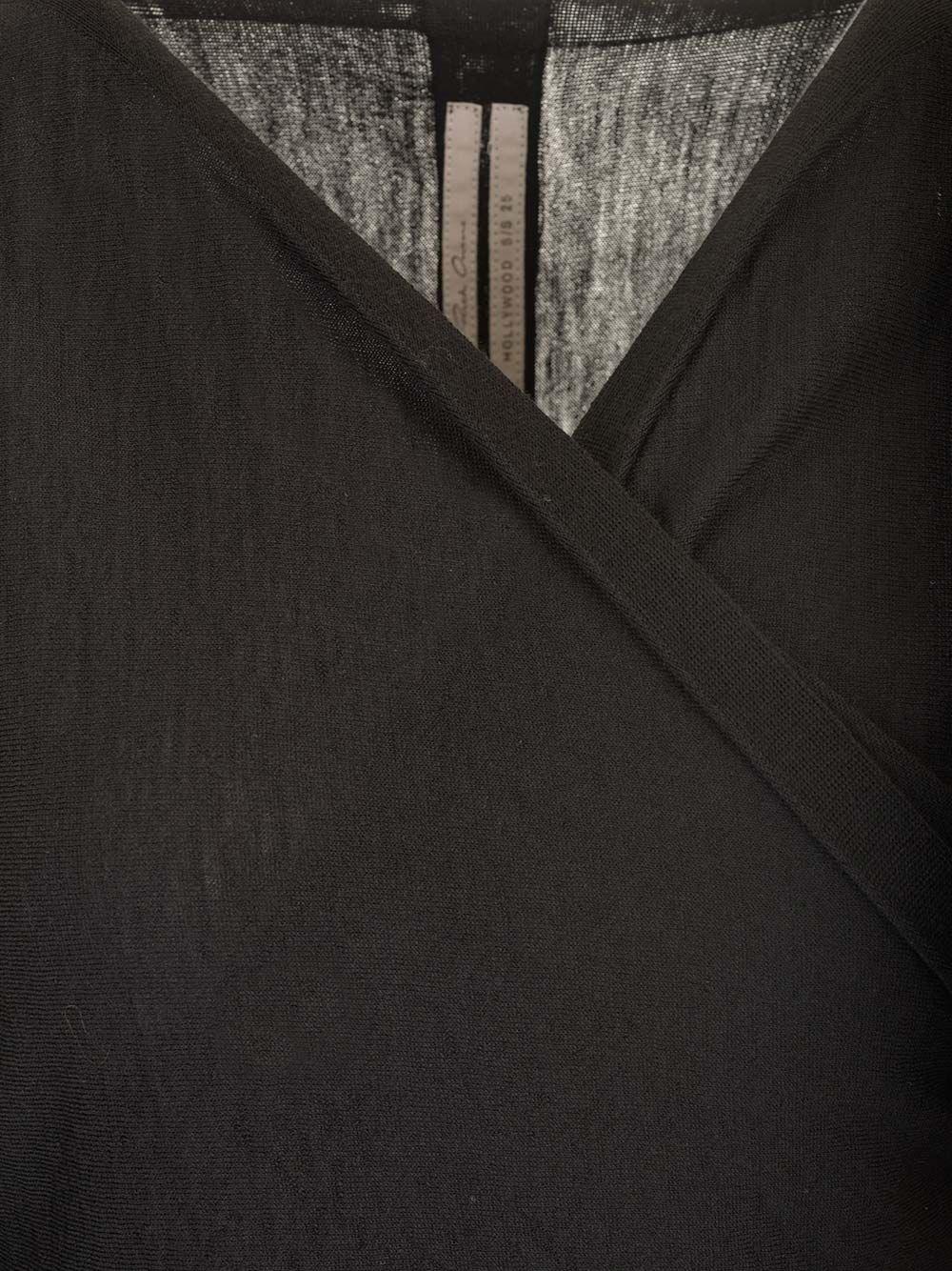 Al Duca D'Aosta Rick Owens Top incrociato in maglia Saldi
