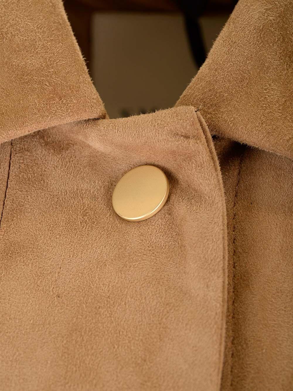 Al Duca D'Aosta 's Max Mara Overshirt scamosciata "Fresia" Affare Del Giorno