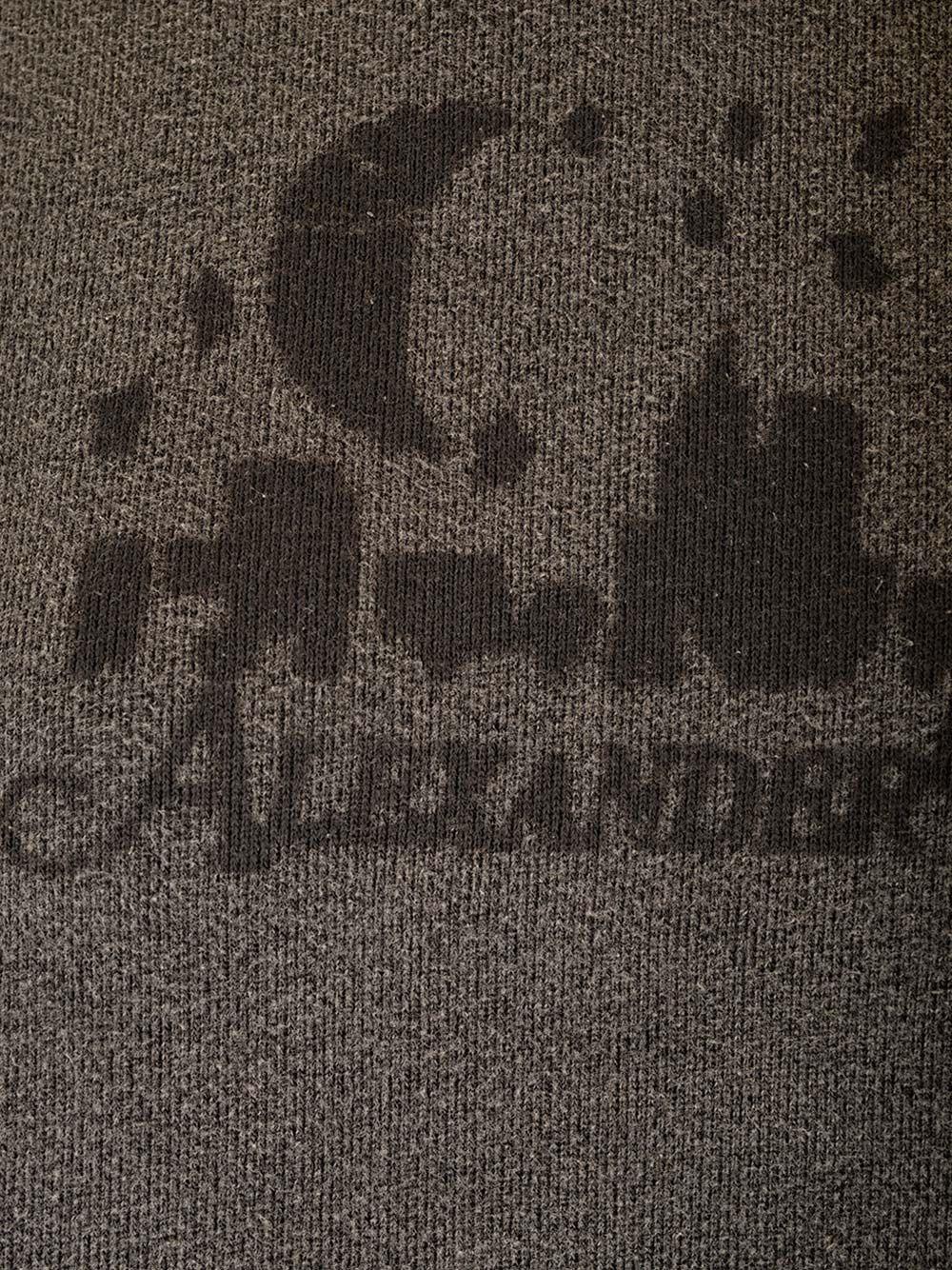 Al Duca D'Aosta Alexander Wang UNISEX HOODIE WITH DISTRESSED SKYLINE LOGO GRAPHIC WASHED CHARCOAL Fornitura limitata