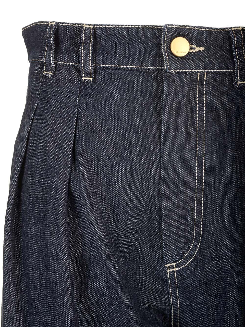 Al Duca D'Aosta 's Max Mara Pantalone "Priamo" wide leg in denim Lightning offer