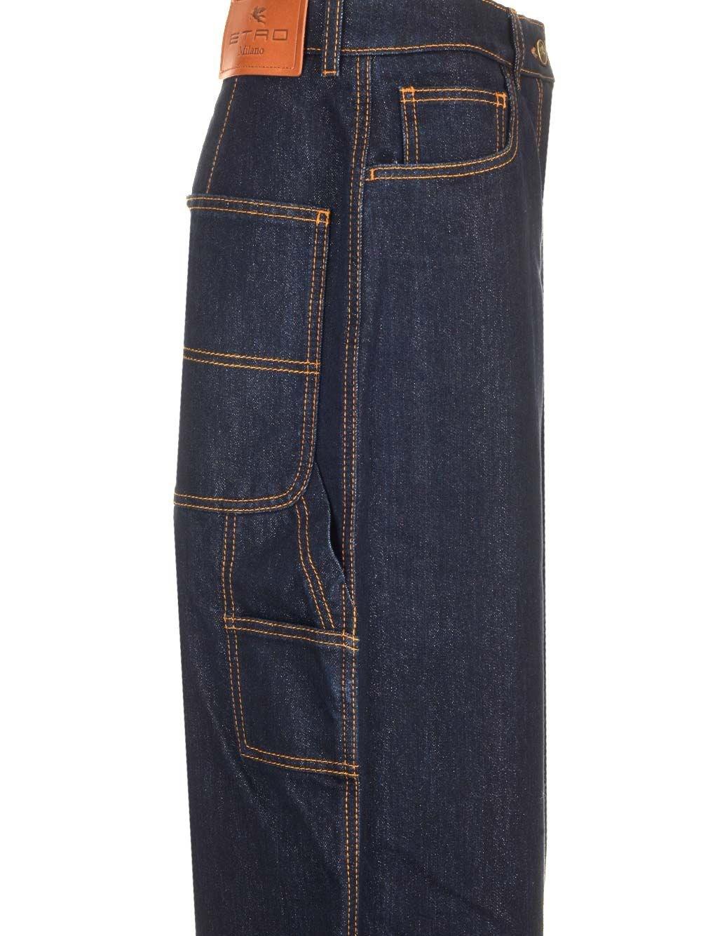 Al Duca D'Aosta Etro Jeans workwear blu Sconti VIP