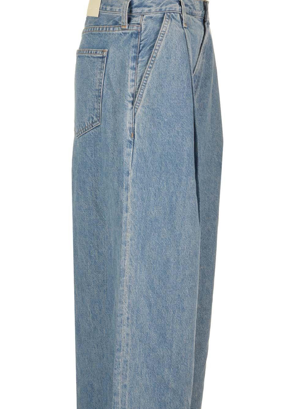 Al Duca D'Aosta Agolde Jeans "Ellis" con pinces Ritorno libero